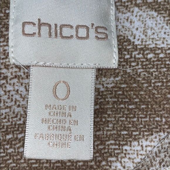 Chico’s button up blouse with cross over  in back - Picture 2 of 8